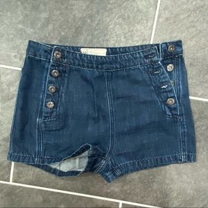 Free People Jean Botton design Shorts